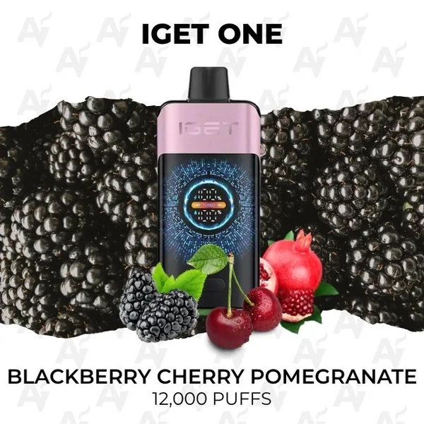 IGET One Blackberry Cherry Pomegranate 12000 Puffs