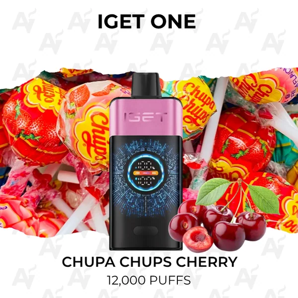 IGET One Chupa Chups Cherry 12000 Puffs