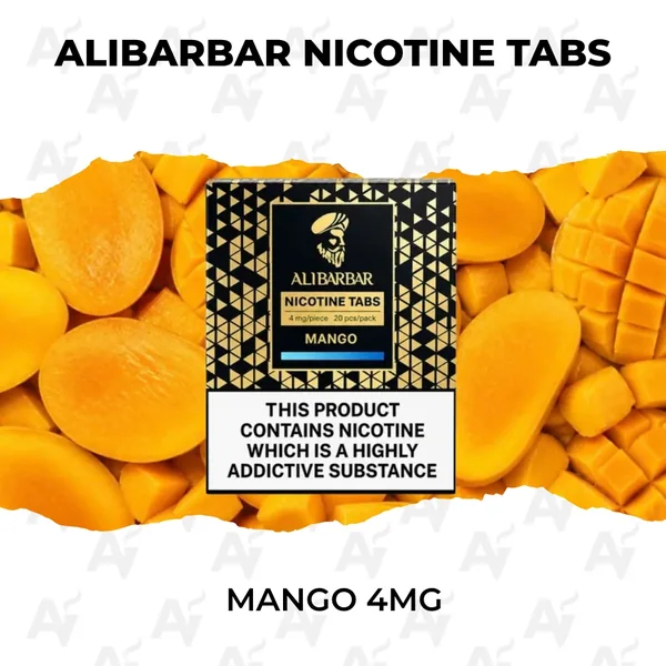 ALIBARBAR Nicotine Tabs – Mango 4mg