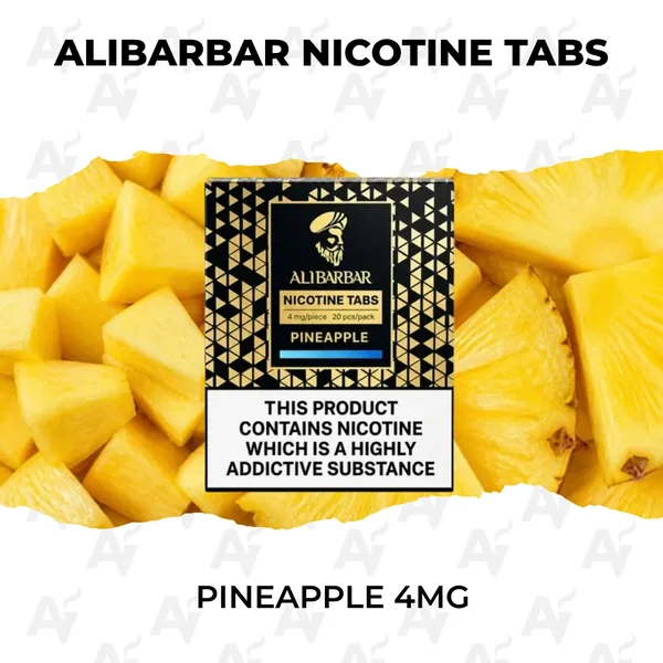 ALIBARBAR Nicotine Tabs – Pineapple 4mg