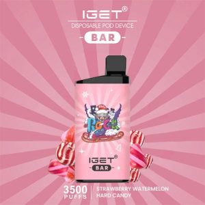 IGET Bar Strawberry Watermelon Hard Candy 3500 Puffs