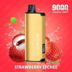 Alibarbar Ingot 9000 Puffs Strawberry Lychee